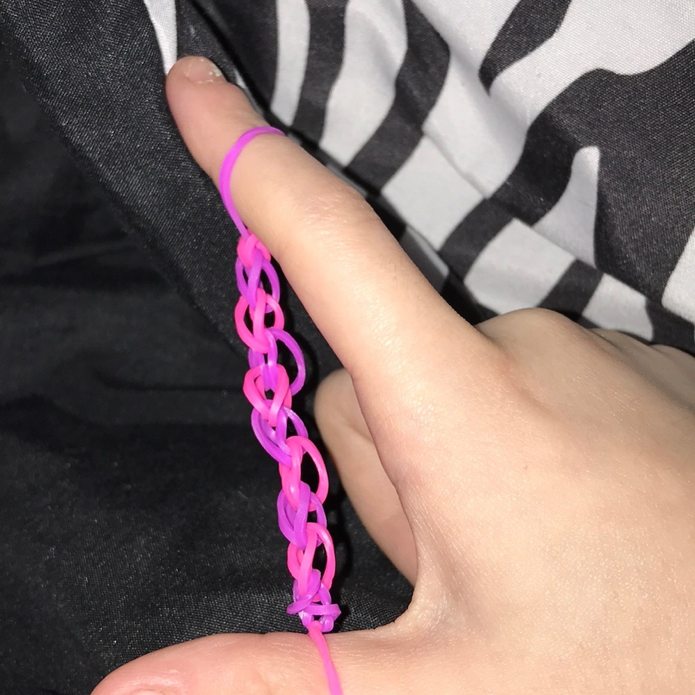 Keychain pink and purple